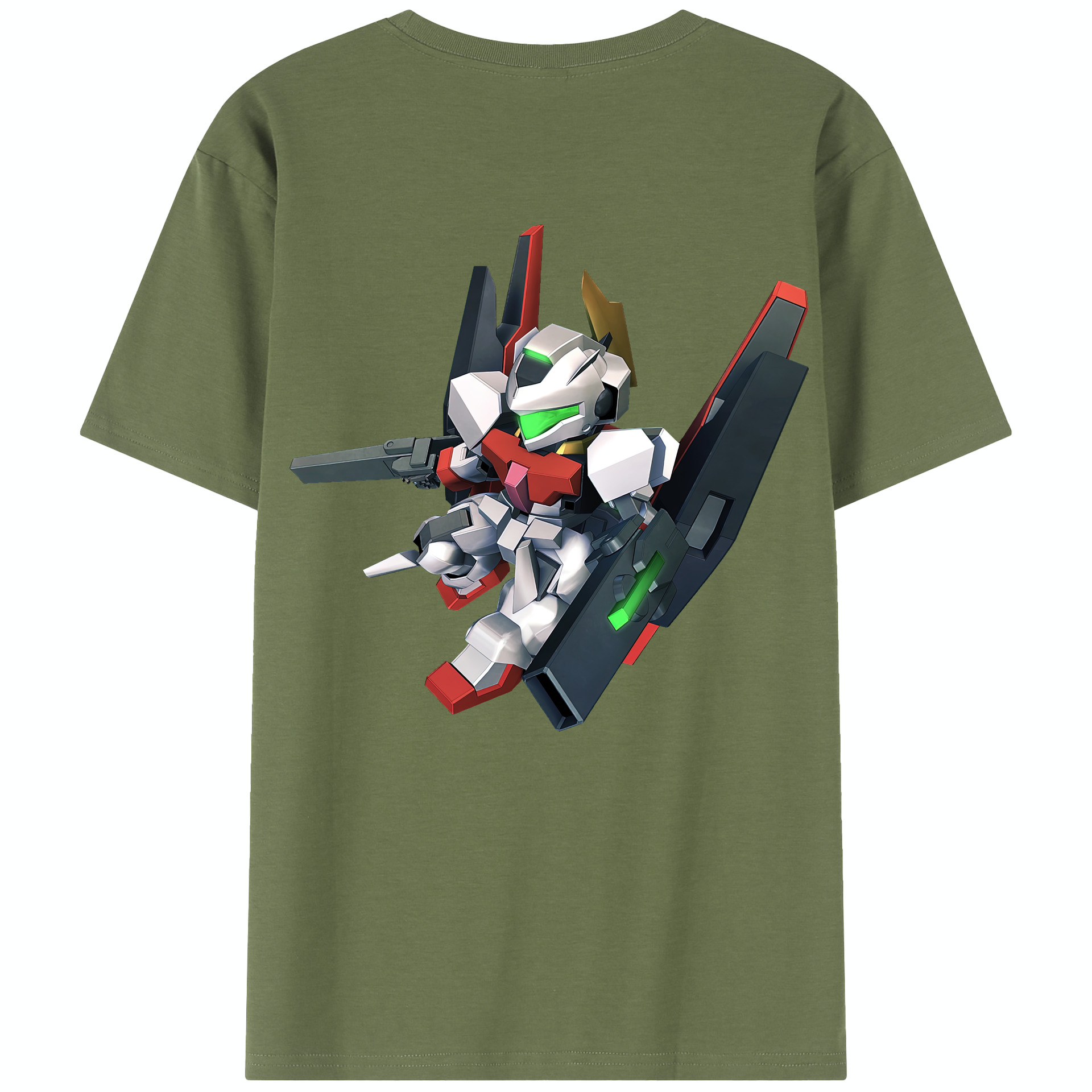 （画像用） 機動戦士ガンダム Mobile Suit Gundam 綿100％半袖Tシャツ（背面プリント）